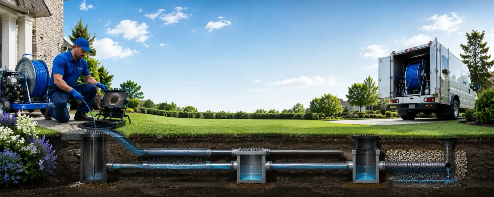 Outdoor drain cleaning information for Plymouth, OH